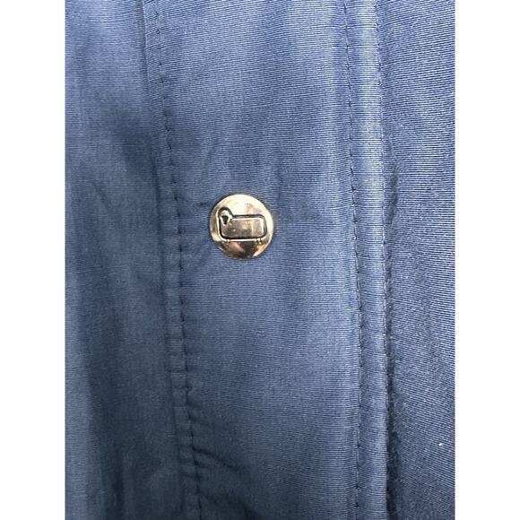 Woolrich Vtg Blue Barn Coat Red Wool Plaid Lining 1960’s Men Sz L USA Gorpcore - Picture 7 of 16